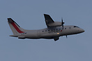 Departing on a charter flight at dusk.