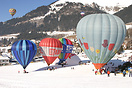 Balloon launch site - Chateau D'Oex balloon festival 2009