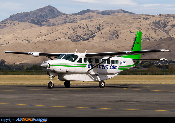 Taxing in after landing is the single aircraft operated by Air2there now resplendent in a nice new green colour scheme. Cessna - 208 Caravan