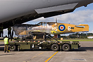 Being loaded for the long journey to Canada.
