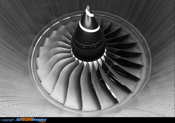 View inside a Rolls Royce Trent 900 engine Airbus A380 - Trent 900 Engine