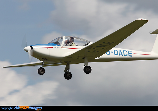 Valentin Flugzeugbau Taifun 17E motor glider G-OACE on final to land at Wycombe Air Park Valentin Taifun 17E