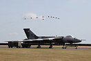 The star of the Waddington Air show the Avro Vulcan XH558 fully servic...