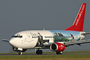 Visit Wales logojet doing touch & go's