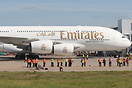 Emirates A380 on stand 54C on the new International Pier.