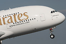 Emirates 40 departing Birmingham with a passenger load of 316+9, ramp ...