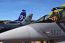 The Czech Air Force contributed three aircraft to the static display a...