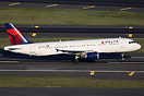 Former Northwest but now wearing Delta colours A320 departing to MSP