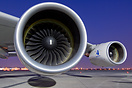 wideangled closeup of the Engine Alliance GP7000 engines on this Airbu...