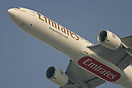 A brand new B777-300 on its delivery flight performed a flypast at Dub...