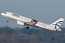 Aegean Airlines have applied a special sticker on their A320 promoting...