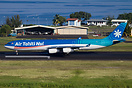 An Air Tahiti Airbus 340 at its home base Papeete Faa'a airport, seen ...