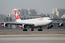 Thrust reversing on runway 12.